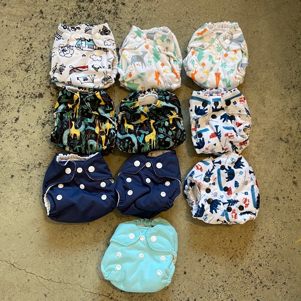 Size 1 cloth diapers NWOT